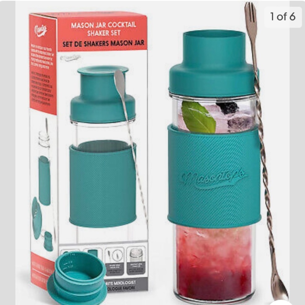 Masontops - mason jar cocktail shaker kit